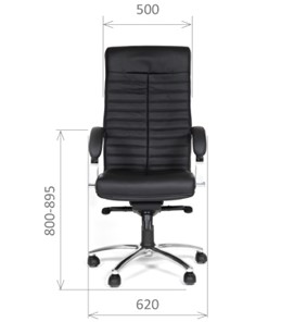 Офисное кресло CHAIRMAN 480 Экокожа премиум черная в Артеме - предосмотр 1